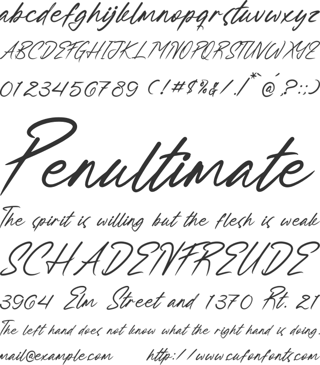 Gelato Vanilla font preview