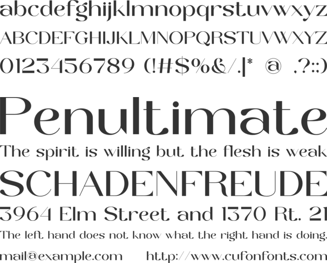 Rolend font preview
