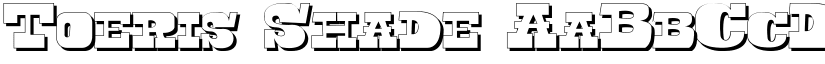 Toeris Shade font