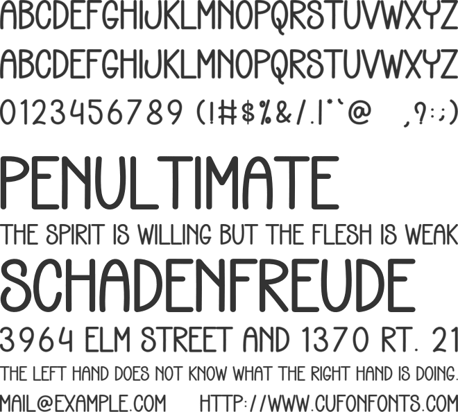 Western Teacher font preview