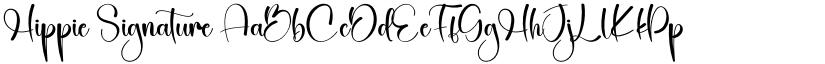 Hippie Signature font download