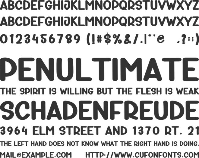 Super Sale font preview