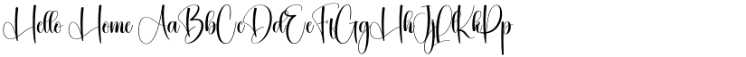 Hello Home font