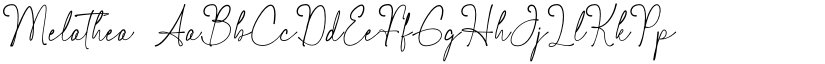 Melathea font