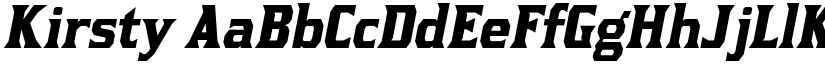 Kirsty font
