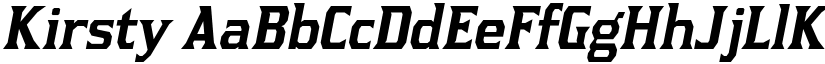 Kirsty font