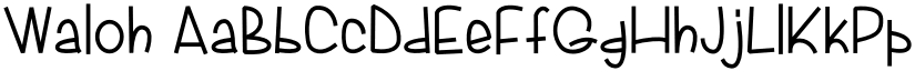 Waloh font