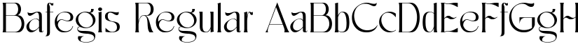 Bafegis Regular font