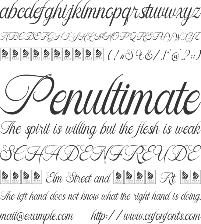 Sofiya Wiyona font preview
