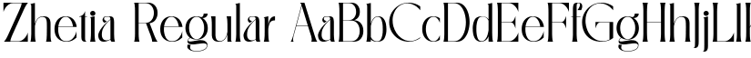 Zhetia font download