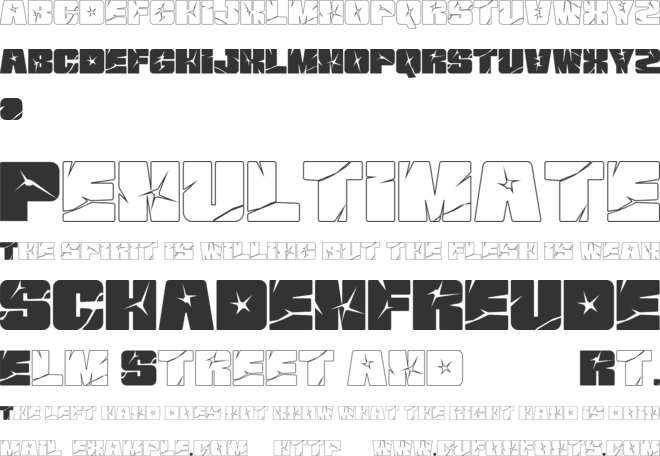 LOKISTAR font preview