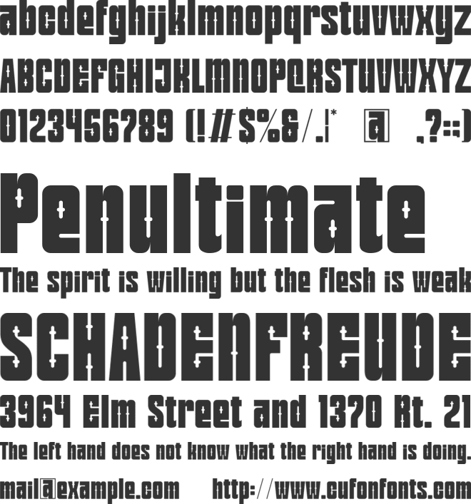 Museno font preview