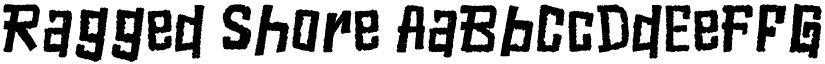 Ragged Shore font