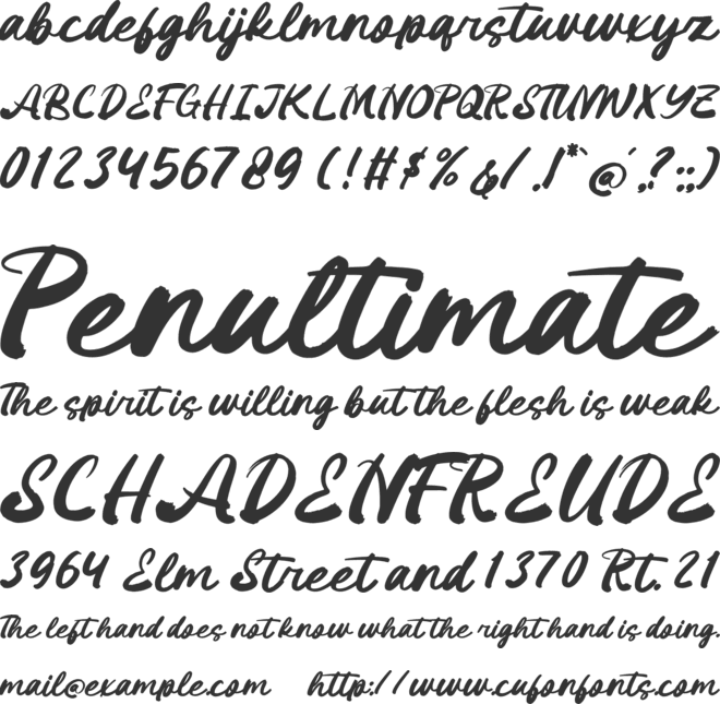 Outdoor Picnic font preview