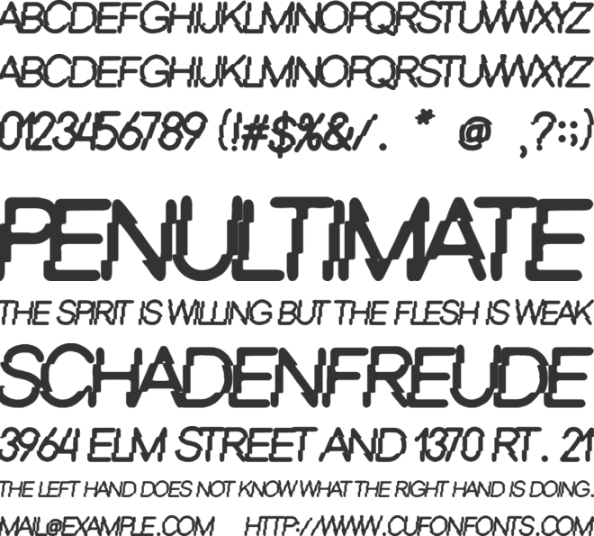 Neo Spain font preview