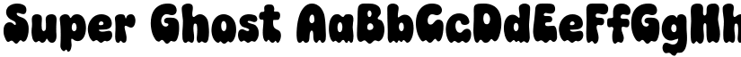 Super Ghost font