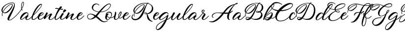 Valentine Love Regular font