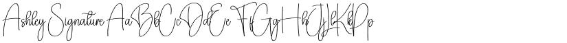 Ashley Signature font download