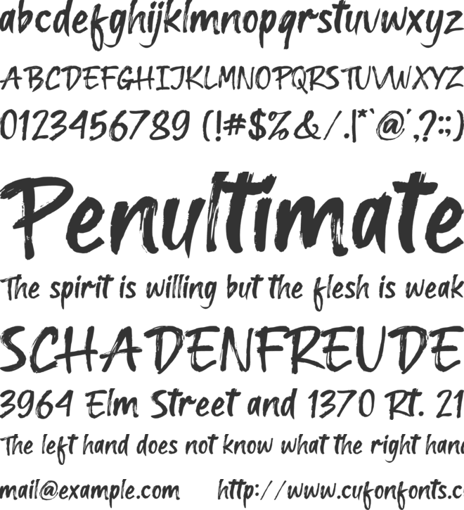 Road Sooned font preview