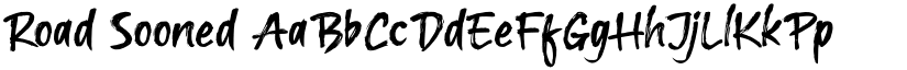 Road Sooned font download