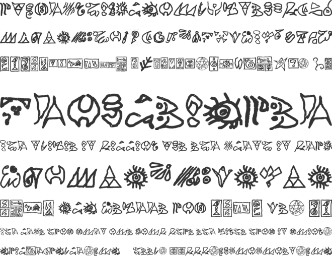 Candarian font preview