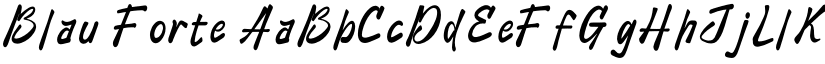 Blau Forte font