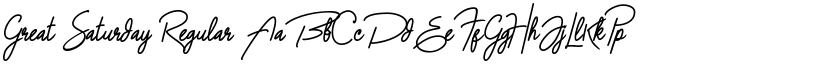 Great Saturday Regular font
