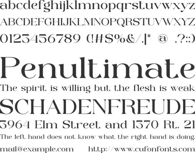 Molky Wolky font preview
