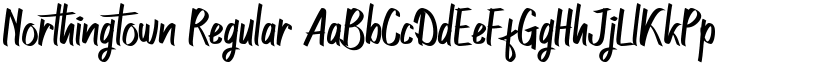 Northingtown Regular font