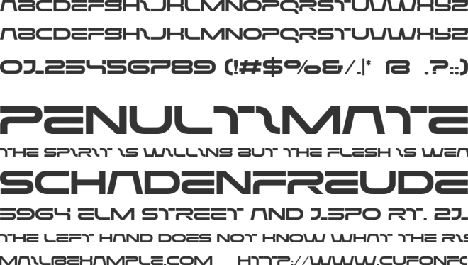 Kotech font preview