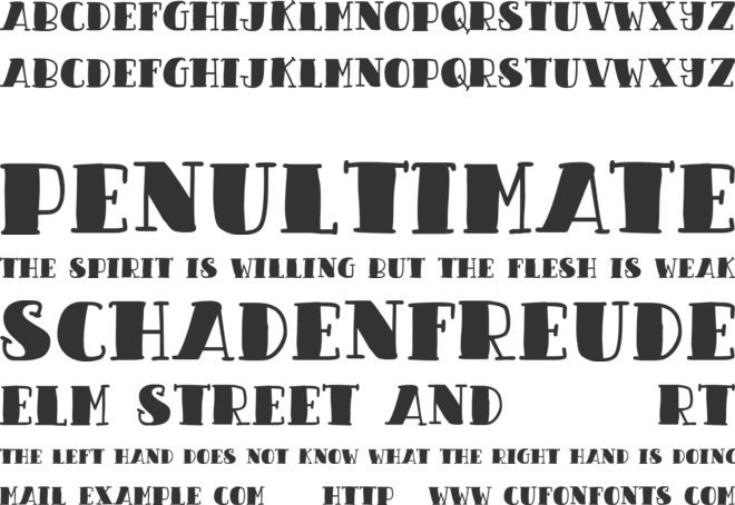 Candy Night font preview