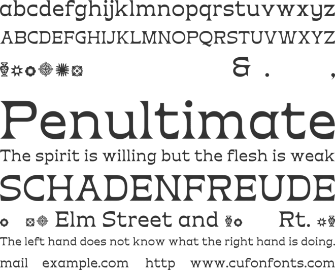 Hemas font preview