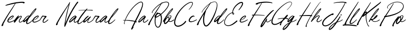 Tender Natural font
