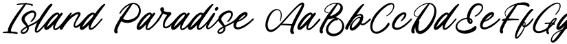 Island Paradise font