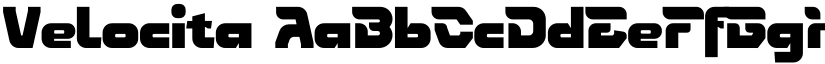 Velocita font