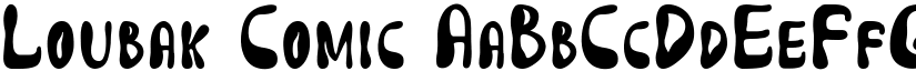 Loubak Comic font download