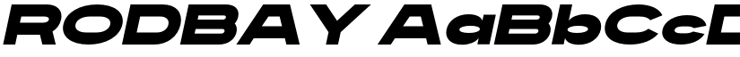 RODBAY font