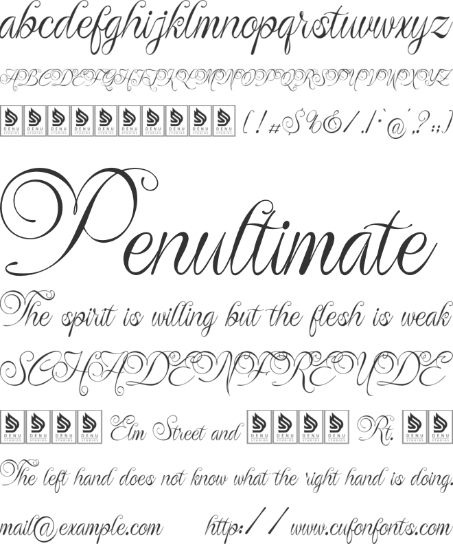 Rustaliya font preview