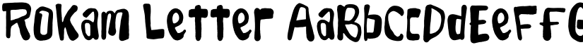 Rokam Letter font download