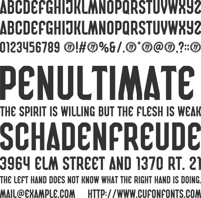 Leeds font preview