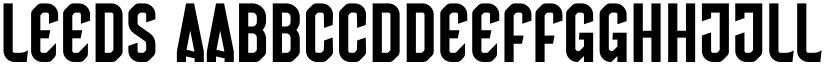 Leeds font