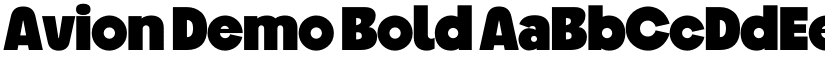 Avion Demo Bold font