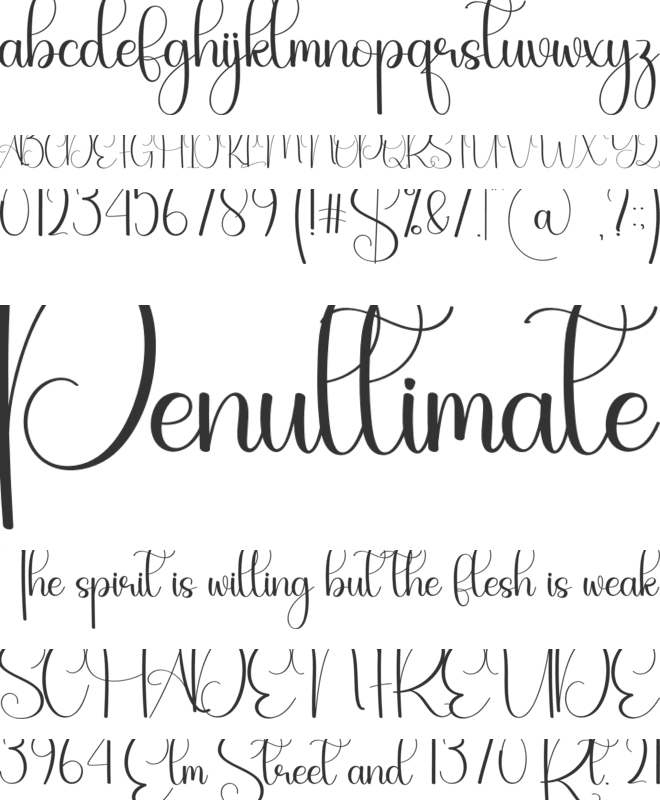 Easterday font preview