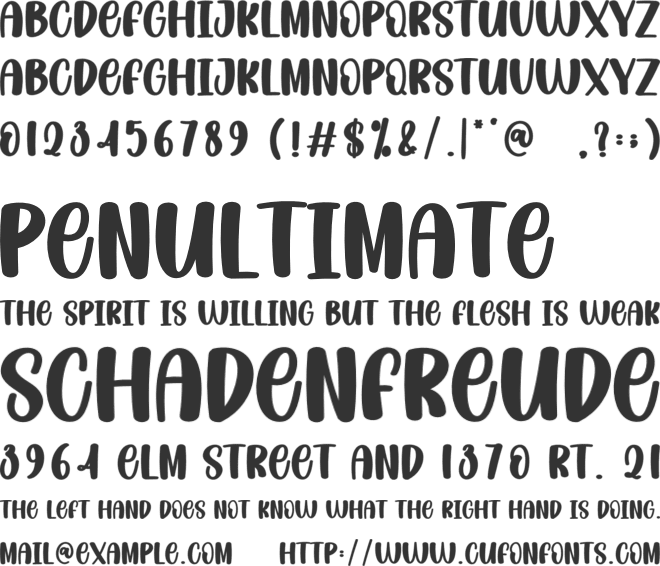 Baby Barbie font preview