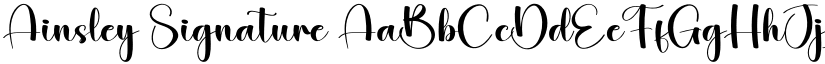 Ainsley Signature font download