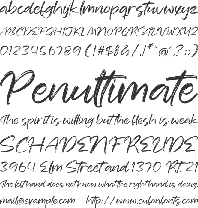 Imperial Munich font preview