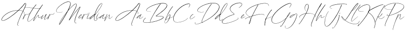 Arthur Meridian font