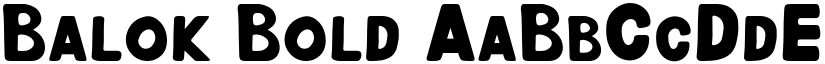 Balok Bold font