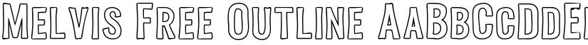 Melvis Free Outline font