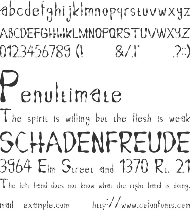 Dirty Ink font preview